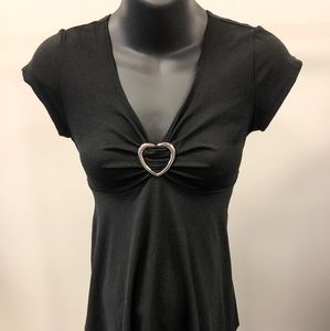 Black maternity shirt